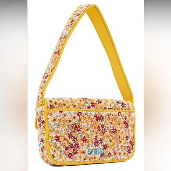 Staud Floral Beaded Tommy Bag - Picture 2 of 5